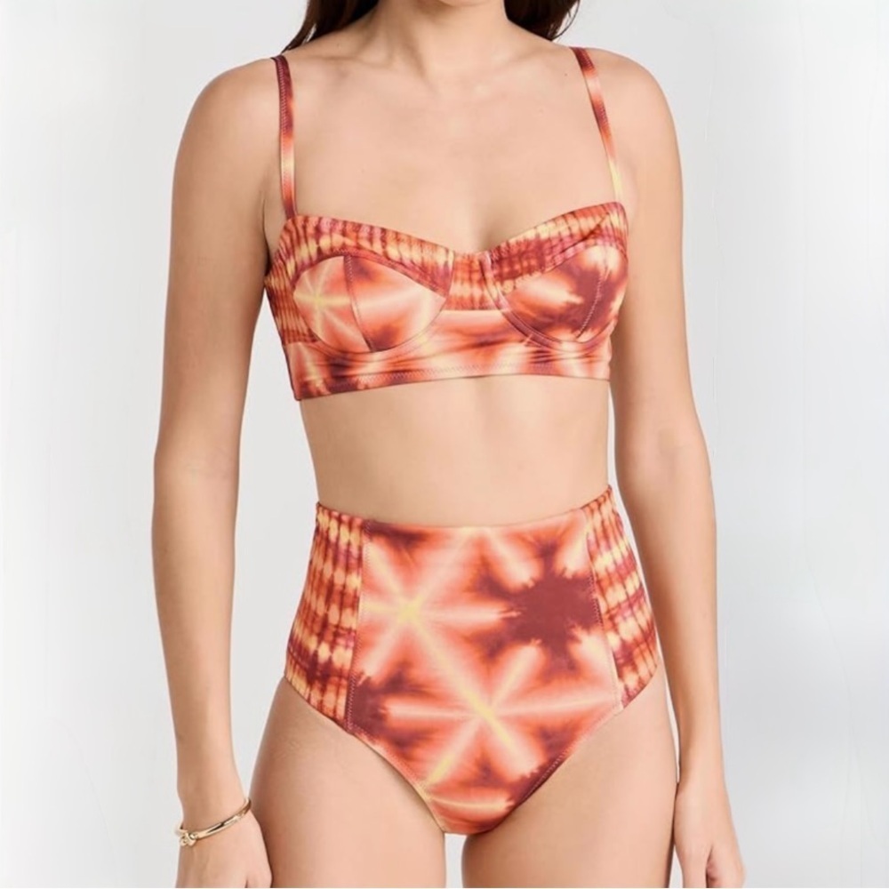 Ulla Johnson Zahara Bikini Top + Bottom Set Sunburst XS / Small NWT